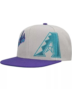 Мужская серая бейсболка Arizona Diamondbacks Knock Out Panel Snapback Mitchell and ness