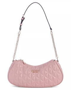 Стеганая сумка через плечо Kori Top Zip Medium, розовый Guess