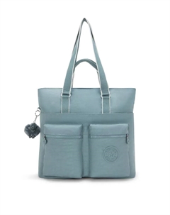 Сумка через плечо India с большим объемом и отделением для ноутбука серого цвета, серый Kipling