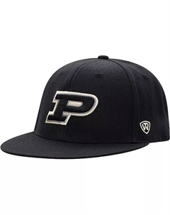 Мужская черная приталенная шляпа Purdue Boilermakers Team Color Top of the world