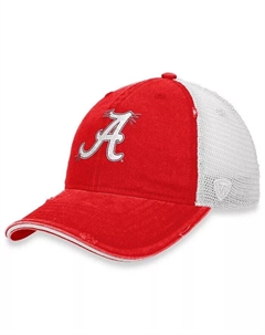 Женская кепка-кнопка Trucker Snapback Crimson Tide Radiant белого цвета от Alabama Top of the world