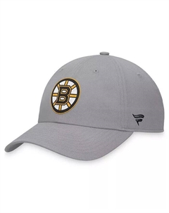 Мужская серая бейсболка Boston Bruins Extra Time Adjustable Fanatics