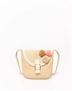 Рыбацкая сумка с помпоном, цвет Crudo Сфера