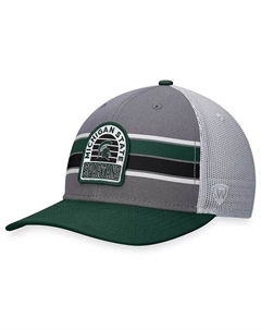 Мужская серая, зеленая шапка Michigan State Spartans Aurora Trucker Adjustable Top of the world