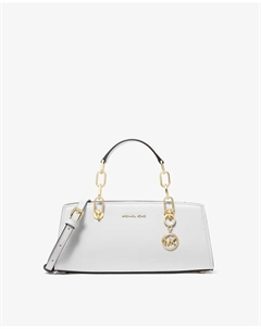 Кожаная сумка-портфель Cynthia, трансформируемая в сумку через плечо, белый Michael michael kors