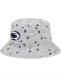 Шляпа-ведро для мальчиков и девочек цвета Heather Grey Penn State Nittany Lions Critter New era