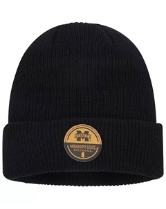 Мужская черная вязаная шапка Mississippi State Bulldogs Elijah с манжетами Top of the world