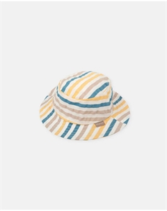 Полосатая шапочка из сирсакера для мальчика, мультиколор Tutto piccolo
