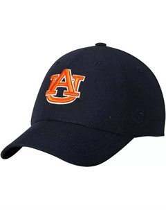 Мужская темно-синяя шапка Auburn Tigers Primary Logo Staple Adjustable Hat Top of the world