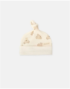 Вязаная шапка для мальчика с принтом коалы, цвет Crudo Tutto piccolo