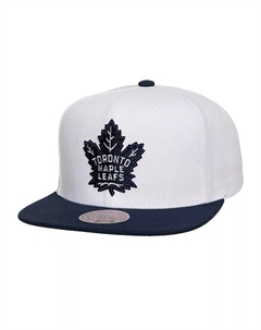 Мужская белая бейсболка Toronto Maple Leafs Core Team Ground 2.0 Snapback Mitchell and ness