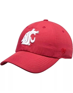 Мужская темно-красная кепка с логотипом Washington State Cougars Primary Staple Adjustable Top of the world