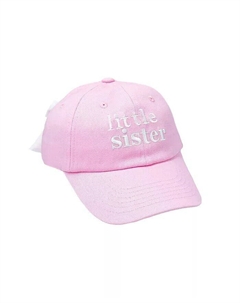 Бейсбольная кепка-бантик для девочек розового цвета Bits & bows