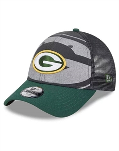 Дошкольный мальчики и девочки графитовый, зеленый Green Bay Packers Reflect 9FORTY регулируемая кепка New era
