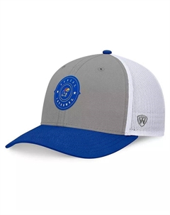 Мужская серая/королевская регулируемая кепка Kansas Jayhawks Rob Trucker Top of the world