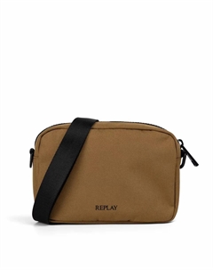 Мужская сумка через плечо с застежкой-молнией, коричневый Replay