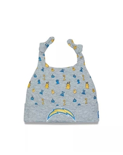 Вязаная шапка-манжета для мальчиков и девочек цвета Heather Grey от Los Angeles Chargers Critter New era