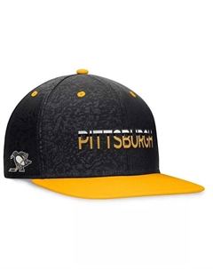 Мужская черная, золотая бейсболка Pittsburgh Penguins Authentic Pro Alternate Jersey Snapback Fanatics