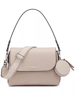 Маленькая сумка-трансформер через плечо Millie, коричневый/бежевый Calvin klein