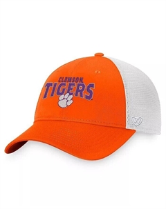 Мужская оранжевая бейсболка Clemson Tigers Breakout Trucker Snapback Top of the world