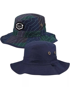 Мужская темно-синяя шляпа Island Hex Reverse Boonie Rvca
