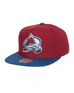 Мужская бордовая бейсболка Colorado Avalanche Core Team Ground 2.0 Snapback Mitchell and ness