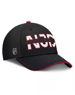 Мужская черная/красная шапка New Jersey Devils Authentic Pro Rink Team Code Flex Fanatics