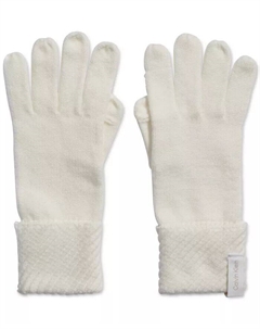 Перчатки из толстой рубчатой вязки, коричневый/бежевый Calvin klein