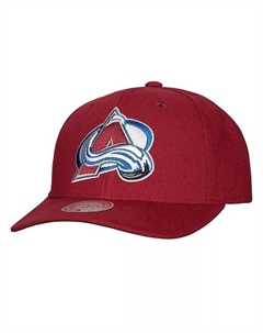 Мужская бордовая регулируемая шапка Colorado Avalanche Team Ground Pro Mitchell and ness