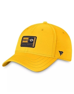Мужская золотая кепка Nashville Predators Authentic Pro Training Camp Flex Fanatics