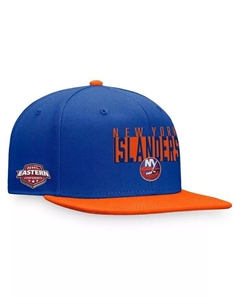 Мужская королевская/оранжевая бейсболка New York Islanders Fundamental с цветными блоками Fanatics