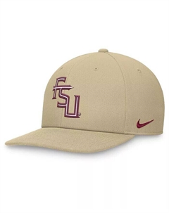 Мужская золотая бейсболка Florida State Seminoles Primetime Pro Snapback Nike