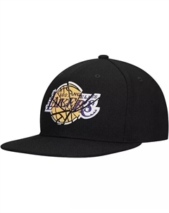 Мужская черная бейсболка Los Angeles Lakers Shattered Snapback Mitchell and ness