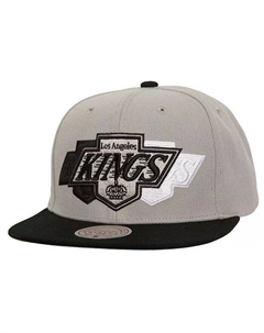 Мужская серая бейсболка Los Angeles Kings Soul Triple Up Snapback Mitchell and ness