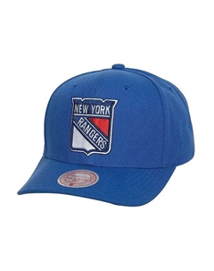 Мужская синяя кепка New York Rangers Team Ground Pro Adjustable Mitchell and ness