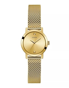 Женские золотистые часы-браслет с сеткой, 25 мм Guess