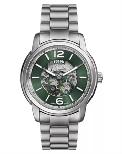 Мужские автоматические часы Heritage из нержавеющей стали, 43 мм Fossil