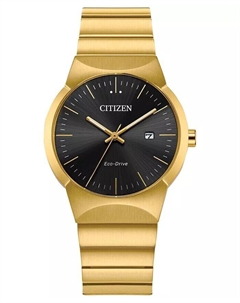 Женские часы Axiom Eco-Drive с золотистым браслетом из нержавеющей стали, 32 мм Citizen