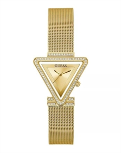 Женские часы из нержавеющей стали с золотистым блеском, сетчатый браслет, 34 мм Guess