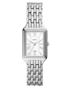 Женские часы Raquel серебристого цвета с браслетом из нержавеющей стали, 23 мм Fossil