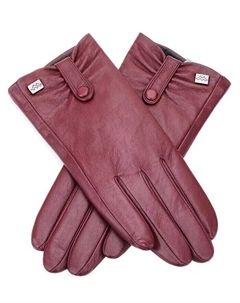 Женские перчатки из овчины Compress Snap для сенсорного экрана, коричневый Mio marino