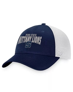 Мужская темно-синяя белая кепка Penn State Nittany Lions Breakout Trucker Snapback, синий Top of the world