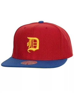 Мужская красная/королевская кепка Snapback Hometown Detroit Tigers, красный Mitchell and ness