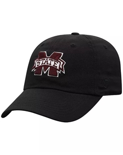 Мужская черная регулируемая шляпа Mississippi State Bulldogs, черный Top of the world