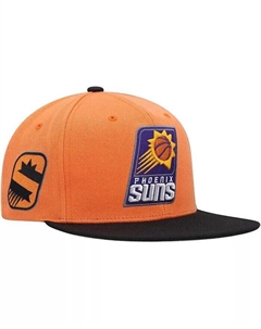 Мужская оранжево-черная кепка Phoenix Suns Side Core 2.0 Snapback Mitchell and ness