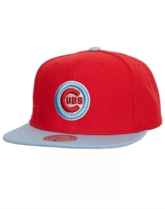 Мужская красная и голубая кепка Snapback Chicago Cubs Hometown, красный Mitchell and ness