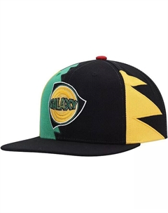 Мужская черная кепка Snapback из джерси LA Galaxy на крючках Mitchell and ness