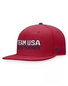Фирменная мужская красная кепка Snapback Team USA, красный Fanatics