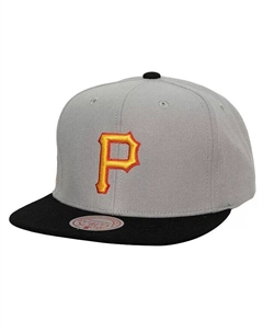Мужская серая выездная бейсболка Pittsburgh Pirates Cooperstown Collection Snapback, серый Mitchell and ness