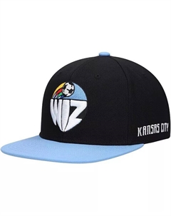 Мужская черная кепка с логотипом Sporting Kansas City Throwback Snapback Mitchell and ness